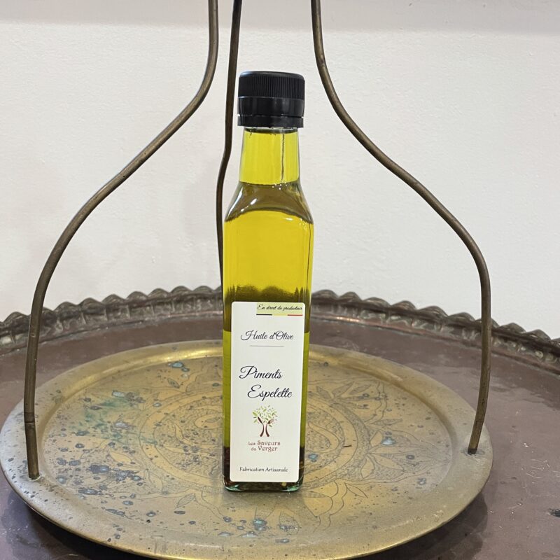 Huile d'olive aux piments d'espelette