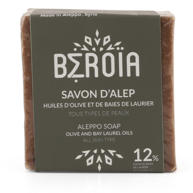 Savon d'Alep à l'huile d'olive et baies de laurier