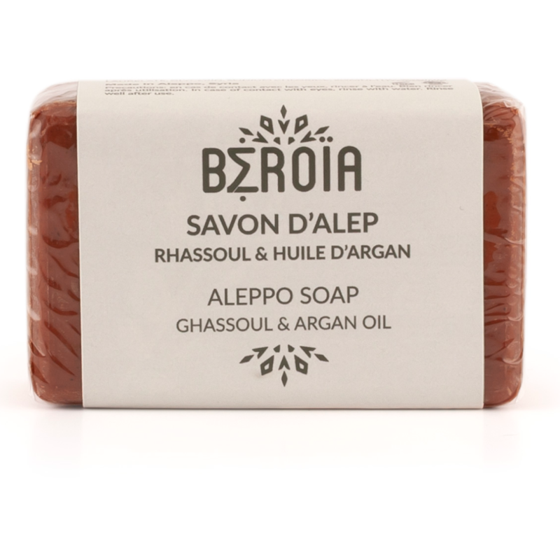 Savon d'Alep au rhassoul & à l'huile d'argan